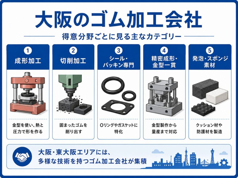 大阪のゴム加工会社一覧